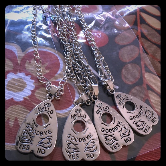 SALE ouija board goth silver pendant necklace pik - Picture 8 of 8
